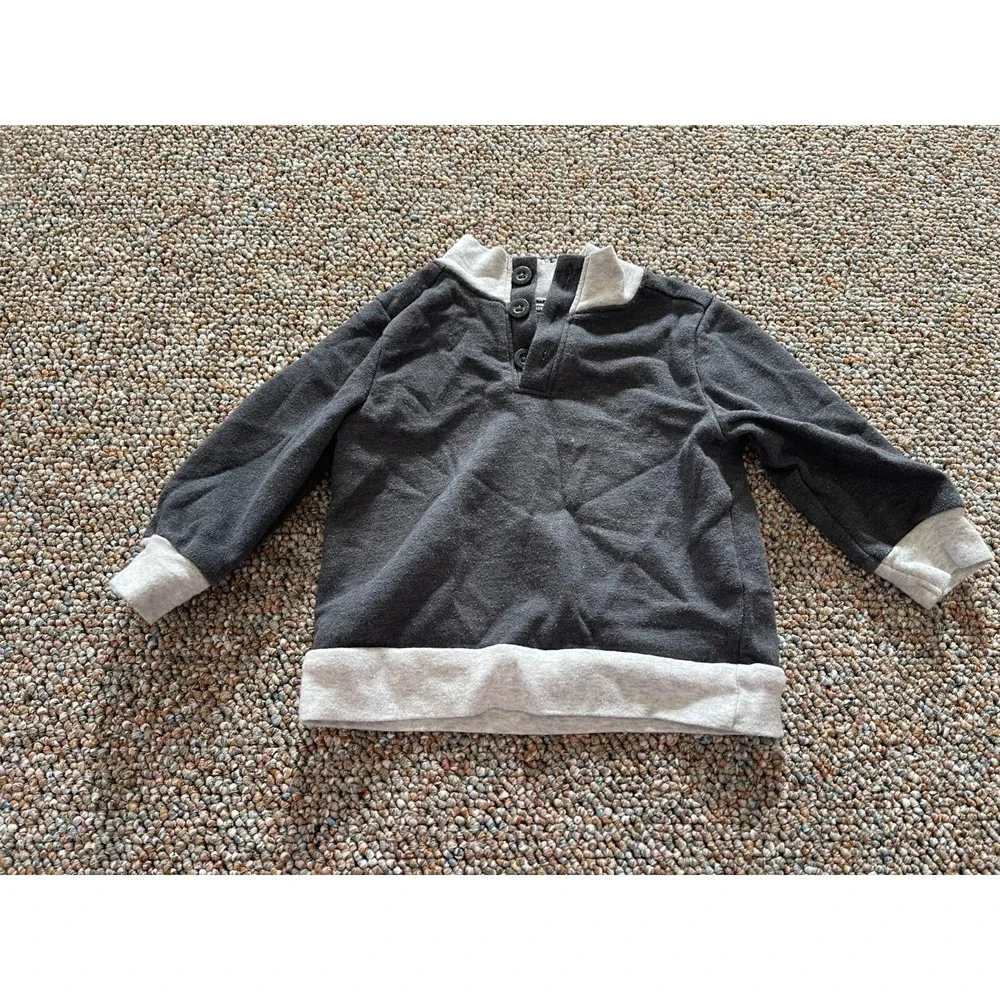 Old Navy Boys Gray Collared Sweater 6-12M